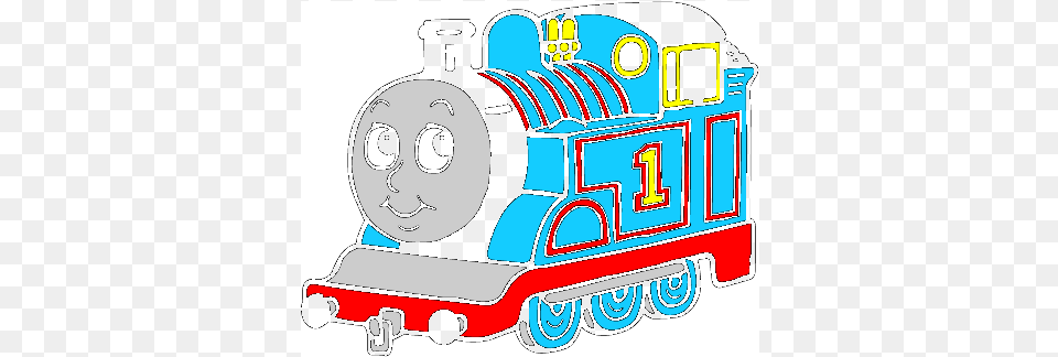Thomas The Train Silhouette, Vehicle, Transportation, Locomotive, Railway Free Png Download
