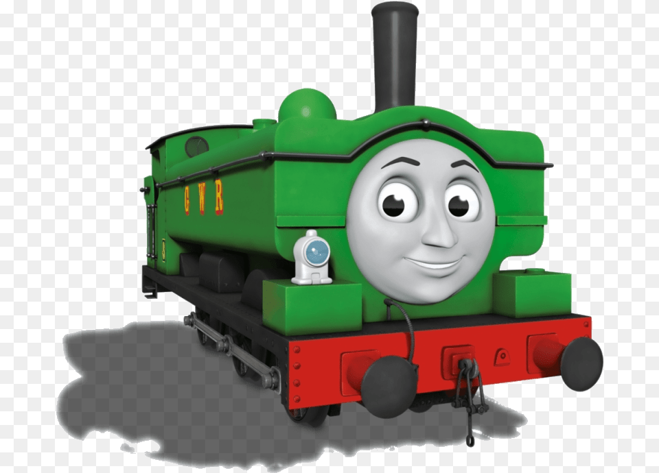 Thomas The Train Tank Engine Clipart Green Duck Thomas And Friends, Vehicle, Transportation, Locomotive, Railway Free Transparent Png