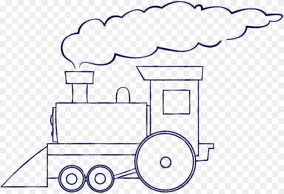 Thomas Train Rail Transport Drawing Steam Locomotive Train With Smoke Clipart, Transportation, Vehicle, Machine, Wheel Png