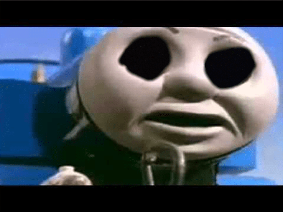 Thomas With Scary Face Thomas The Tank Engine Face, Helmet, Person, Head Free Transparent Png