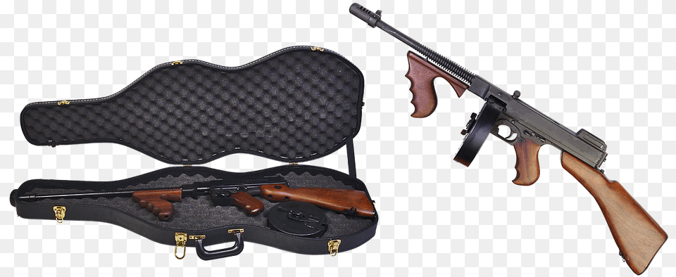 Thompson Submachine Gun Case Firearms Automatic Mafia Gun, Firearm, Handgun, Rifle, Weapon Free Transparent Png