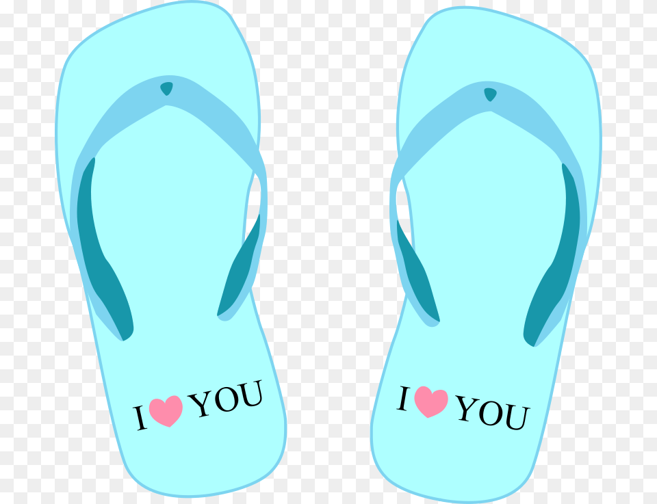 Thong 001 Blue White, Clothing, Flip-flop, Footwear, Shoe Free Png