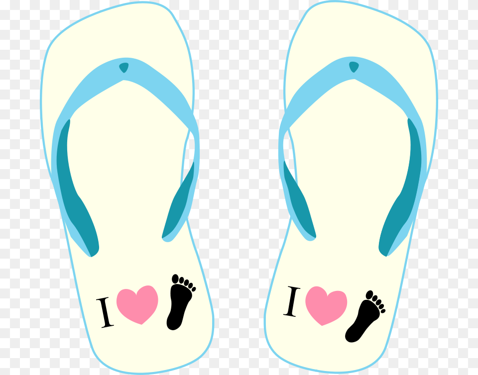 Thong 002 I Love Foot, Clothing, Flip-flop, Footwear Free Transparent Png
