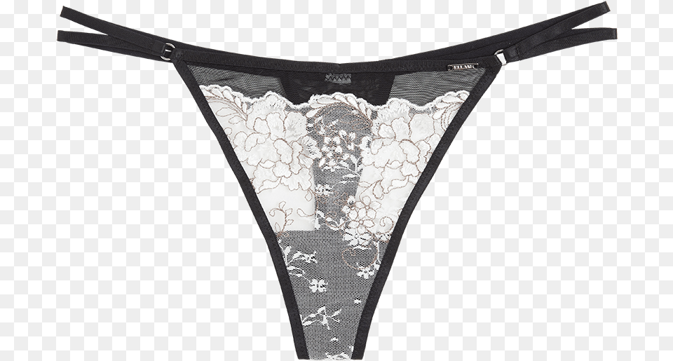 Thong Low With Lace White Thong, Clothing, Lingerie, Panties, Underwear Free Png