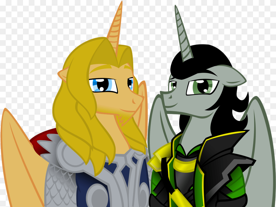 Thor And Loki As Ponies Thor And Loki As My Little Pony, Adult, Male, Man, Person Png Image