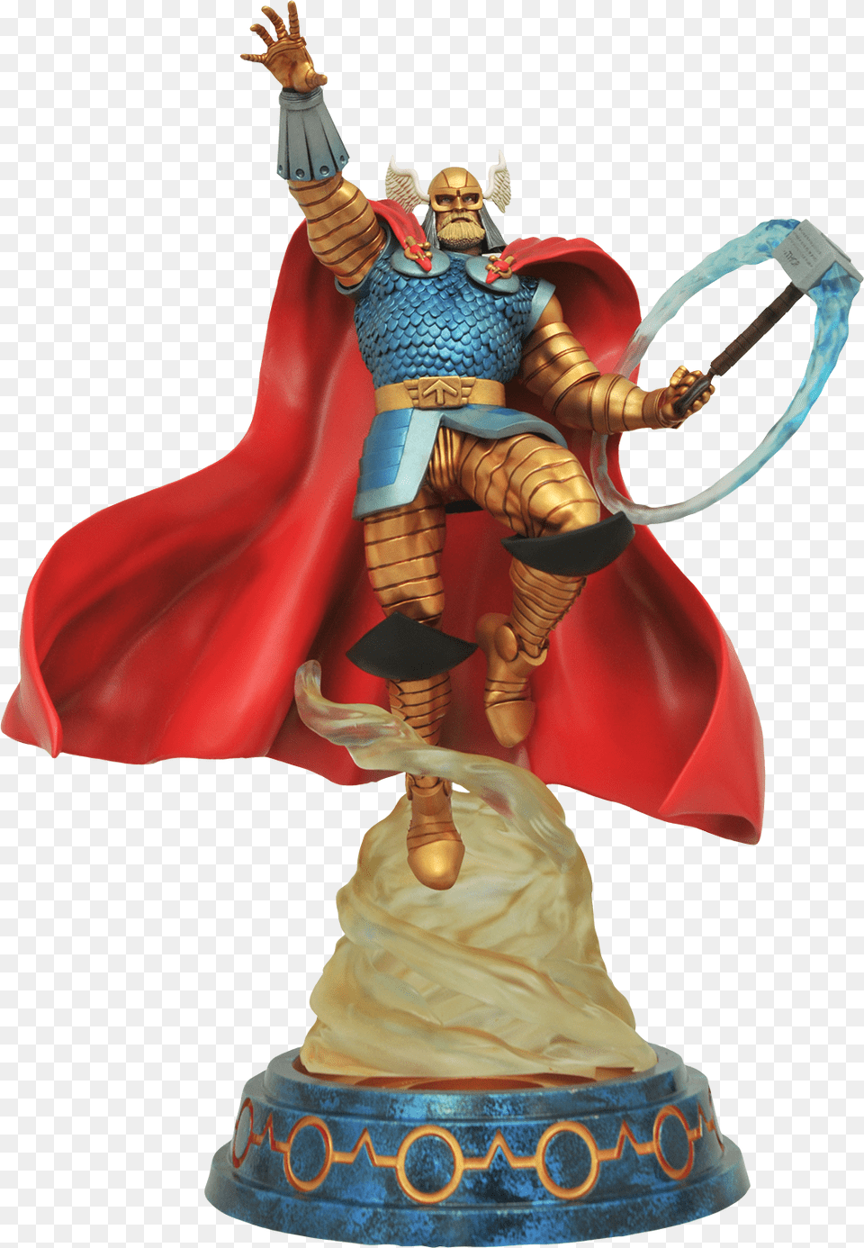 Thor Armored Statue, Figurine, Person, Doll, Toy Free Transparent Png
