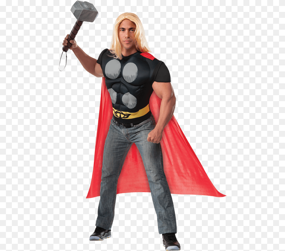 Thor Cape Thor Costume Mens, Clothing, Person, Adult, Pants Png Image