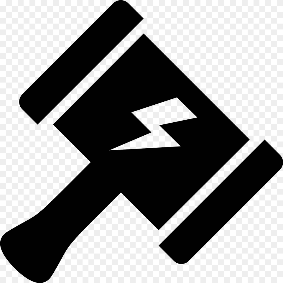 Thor Download And Thor Hammer Icon, Gray Free Png