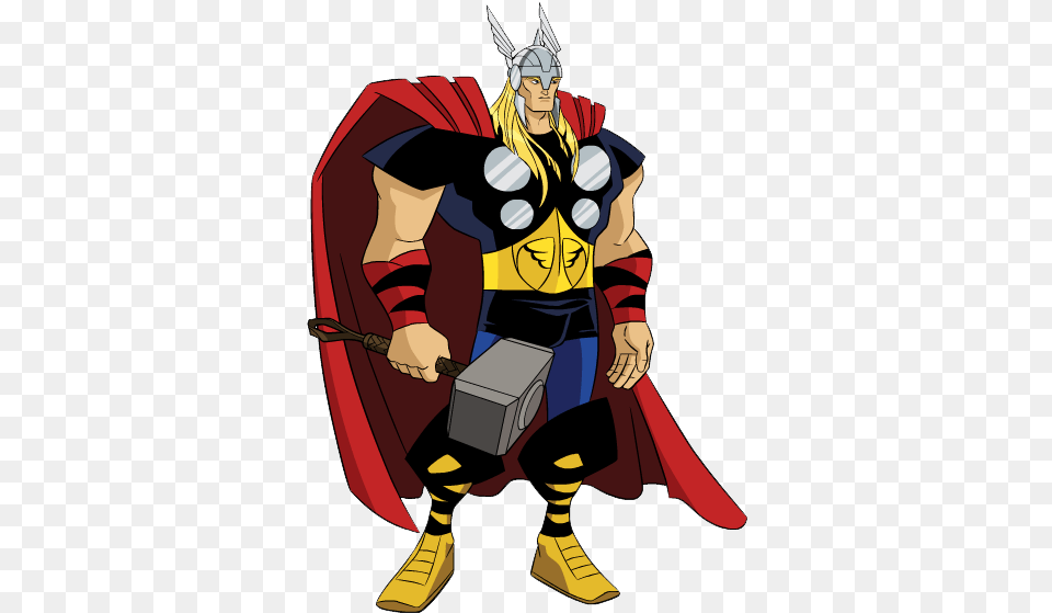 Thor Earths Mightiest Heroes Avengers Storybook Collection, Book, Comics, Publication, Cape Free Png Download