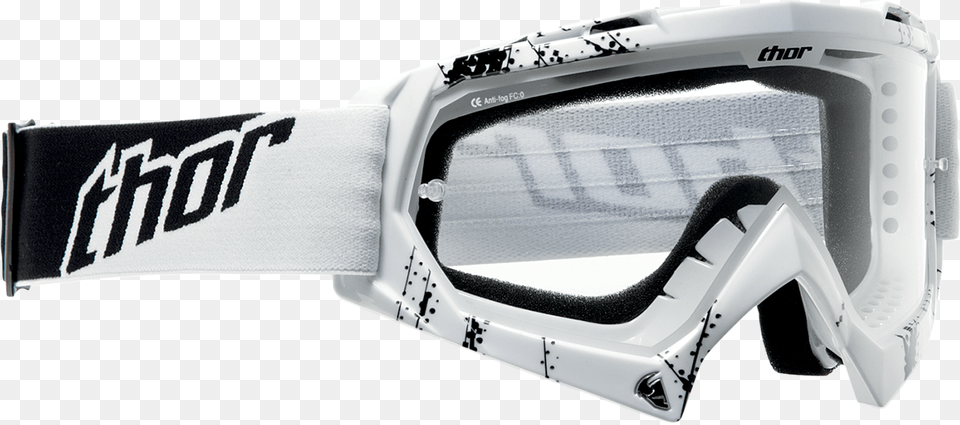 Thor Enemy Printed Web Goggle Thor Dirt Bike Black And White Goggles, Accessories Free Png Download