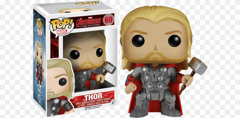 Thor Funko Pop Age Of Ultron, Figurine, Toy, Baby, Person Png