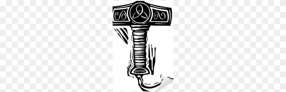 Thor Hammer, Emblem, Symbol, Smoke Pipe, Light Free Png