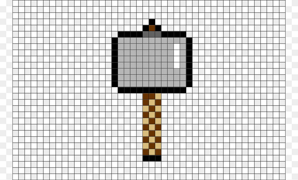 Thor Hammer Pixel Art, Cross, Symbol, Weapon Free Transparent Png