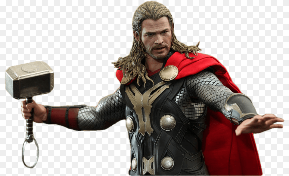 Thor Hot Toys Thor The Dark World, Adult, Male, Man, Person Png Image