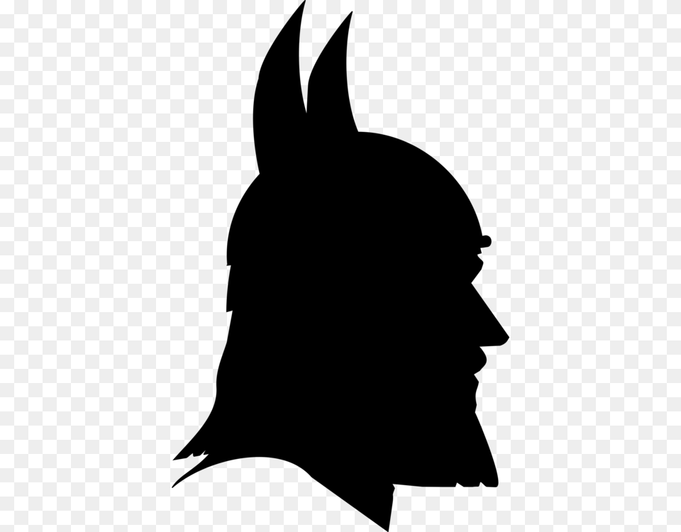 Thor Loki Silhouette Viking Norsemen, Gray Png