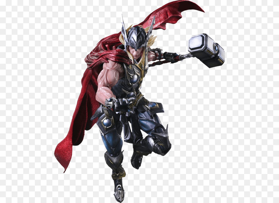 Thor Play Arts Kai, Adult, Male, Man, Person Free Png