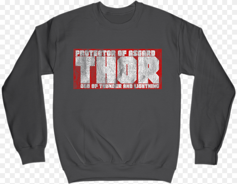 Thor Protector Of Asgard God Of Thunder And Lightning Long Sleeved T Shirt, Clothing, Knitwear, Long Sleeve, Sleeve Free Transparent Png