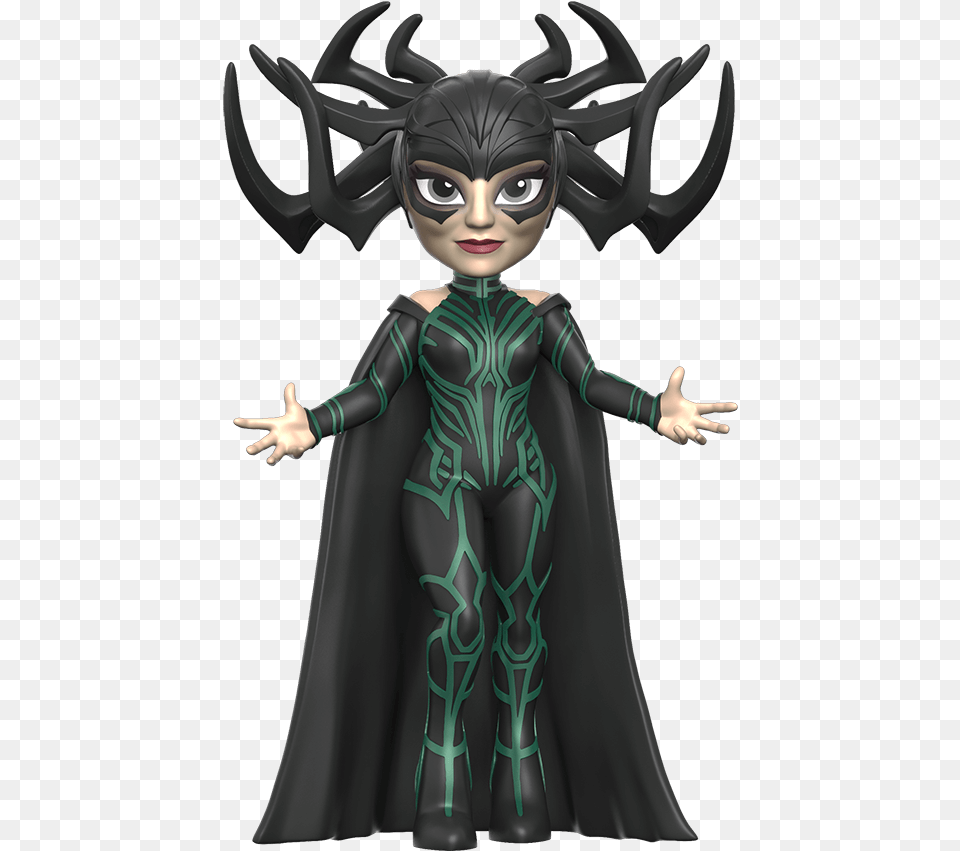 Thor Ragnarok Hela Rock Candy Figure Rock Candy Funko Marvel, Cape, Clothing, Costume, Person Png Image