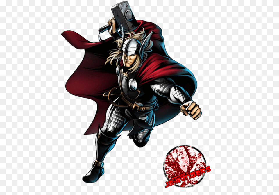 Thor Vector Black And White Download Ultimate Marvel Vs Capcom 3 Thor, Publication, Book, Comics, Adult Png Image