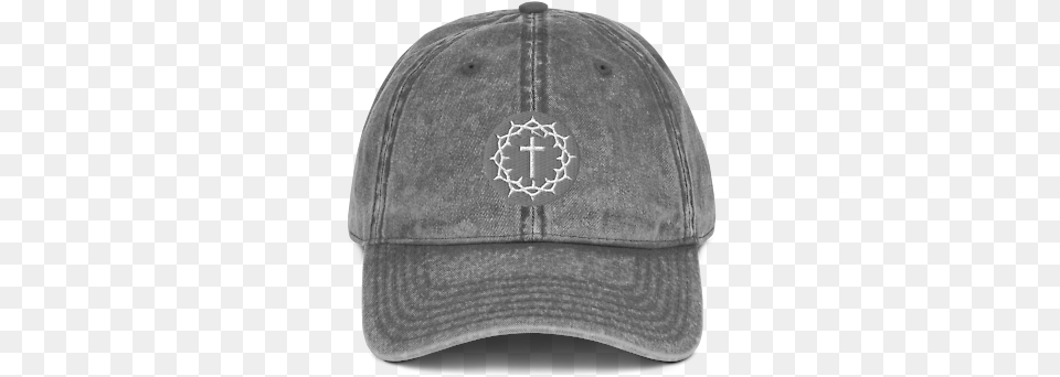 Thorn Crown Cross Of Jesus Christ Christian Faith Vintage Vintage Baseball Cap, Baseball Cap, Clothing, Hat, Hardhat Free Transparent Png