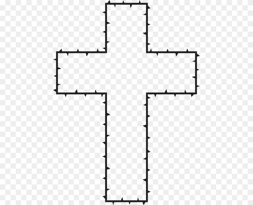 Thorns Cross Cruz Desenho Sem Fundo, Symbol Free Png Download