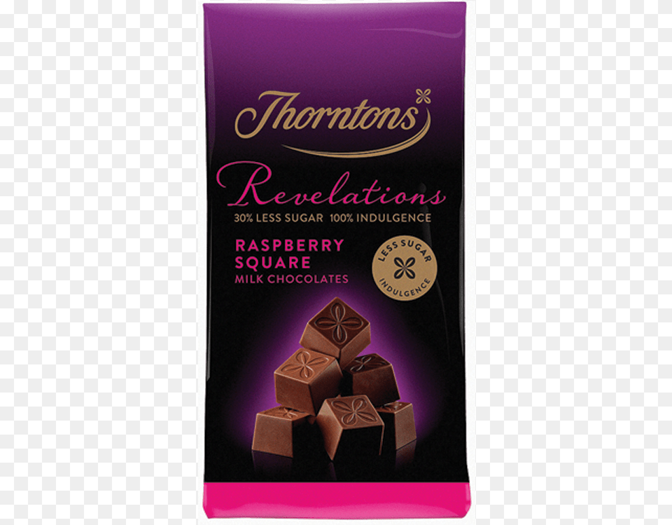 Thorntons Addressing Sugar Concerns Thorntons Thorntons Revelations Raspberry Square Bag, Chocolate, Dessert, Food, Cocoa Free Png Download