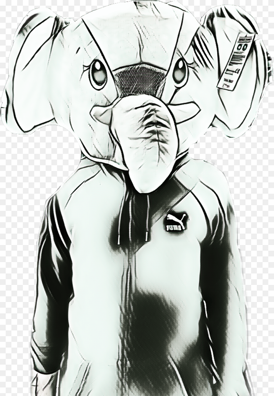 Thos Is My Dad In A Elephant Head Costume Illustration Free Png