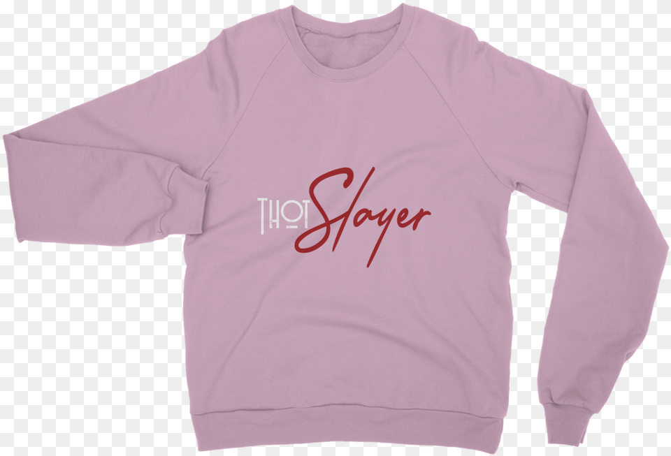 Thot Slayer Sweatshirt Crew Neck, Clothing, Knitwear, Long Sleeve, Sleeve Free Png Download