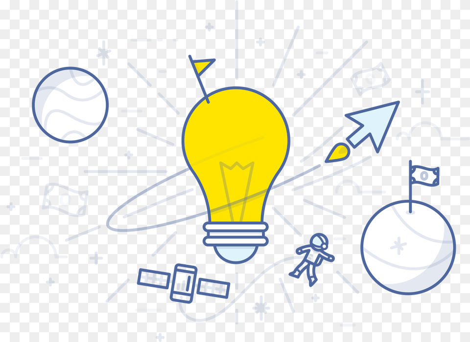 Though Business Concepts Are Not Necessarily A Dime Business Idea Clipart, Light, Lightbulb Free Png Download