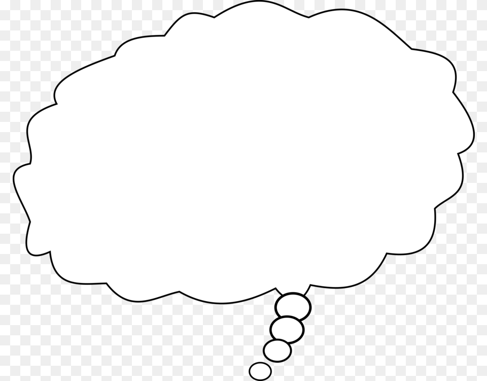 Thought Bubble Black Background Free Png Download