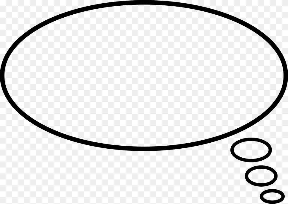 Thought Bubble Clipart, Oval Png Image