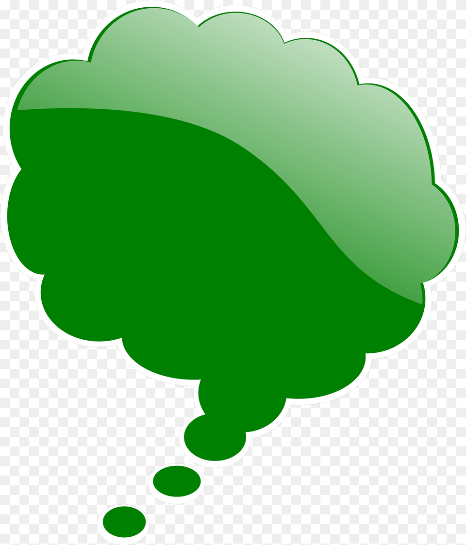 Thought Bubble Clipart, Green, Leaf, Plant, Ammunition Free Png