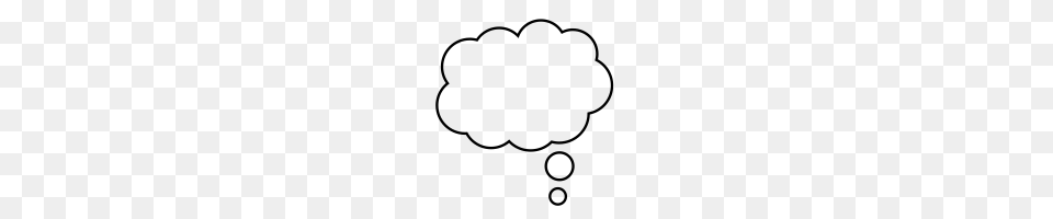 Thought Bubble Icons Noun Project, Gray Png Image