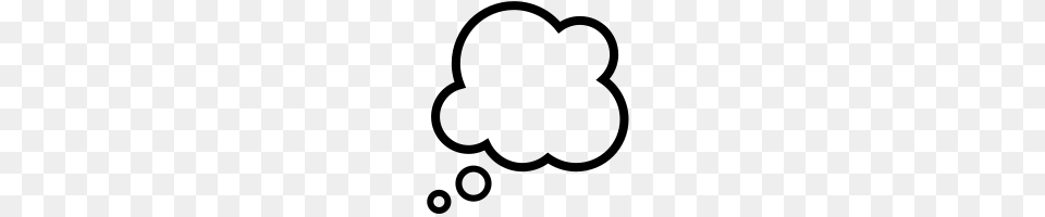 Thought Bubble Icons Noun Project, Gray Png