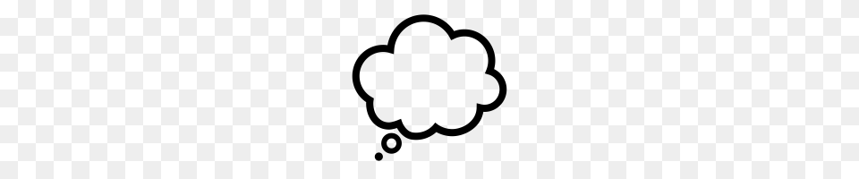 Thought Bubble Icons Noun Project, Gray Png Image