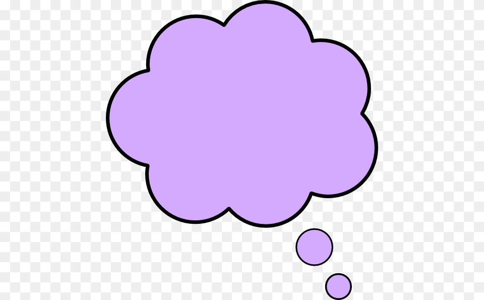 Thought Bubble Purpl Svg Clip Arts 540 X 595 Px, Purple Png