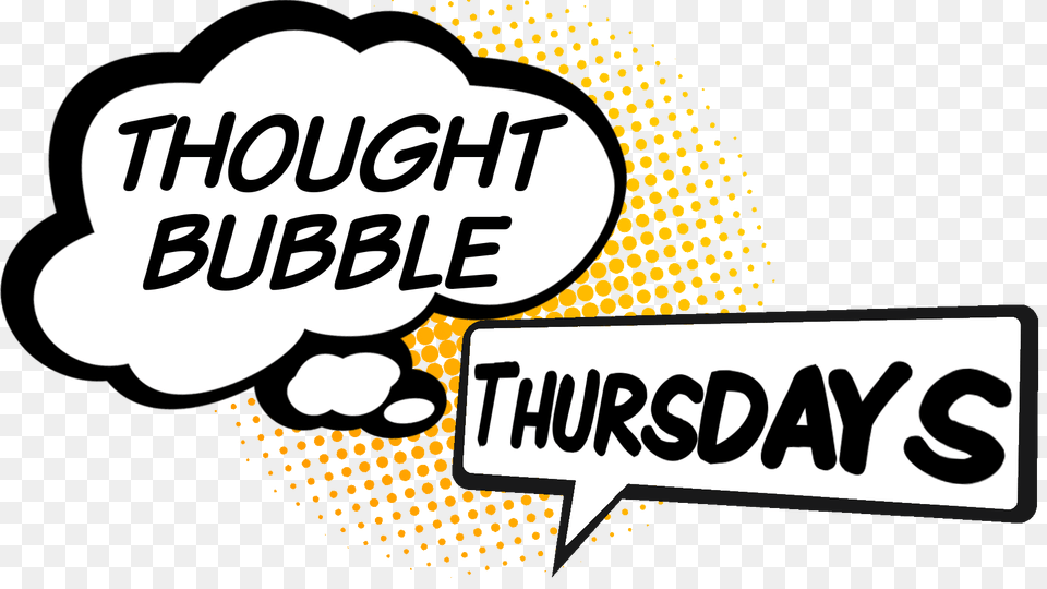 Thought Bubble Thursdays, Sticker, Logo, Text Png Image