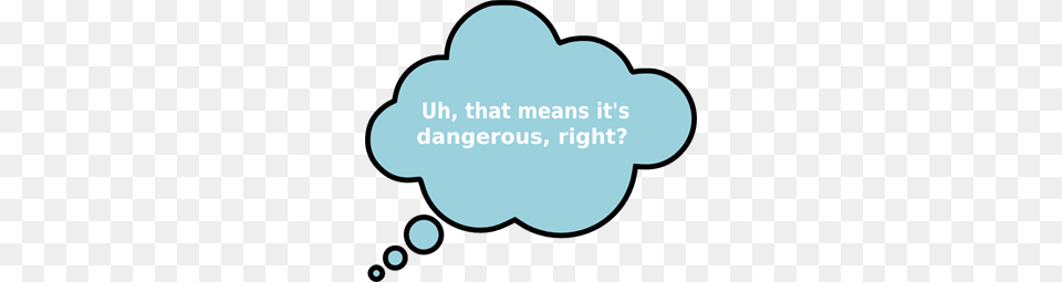 Thought Bubble With Dangerous In It Clip Art For Web, Nature, Outdoors Free Transparent Png