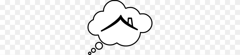 Thought Cloud Clipart, Clothing, Hat, Stencil Free Png