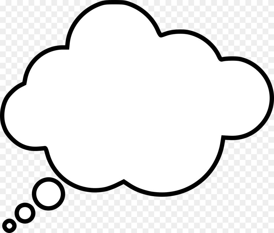 Thought Cloud Clipart Think Bubble, Outdoors, Nature Free Png Download