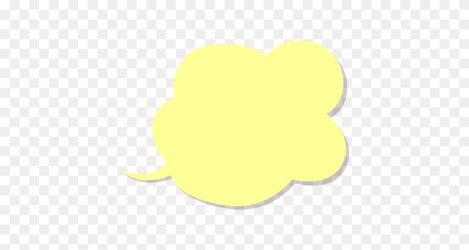 Thought Comic Yellow Cloud, Astronomy, Moon, Nature, Night Png Image