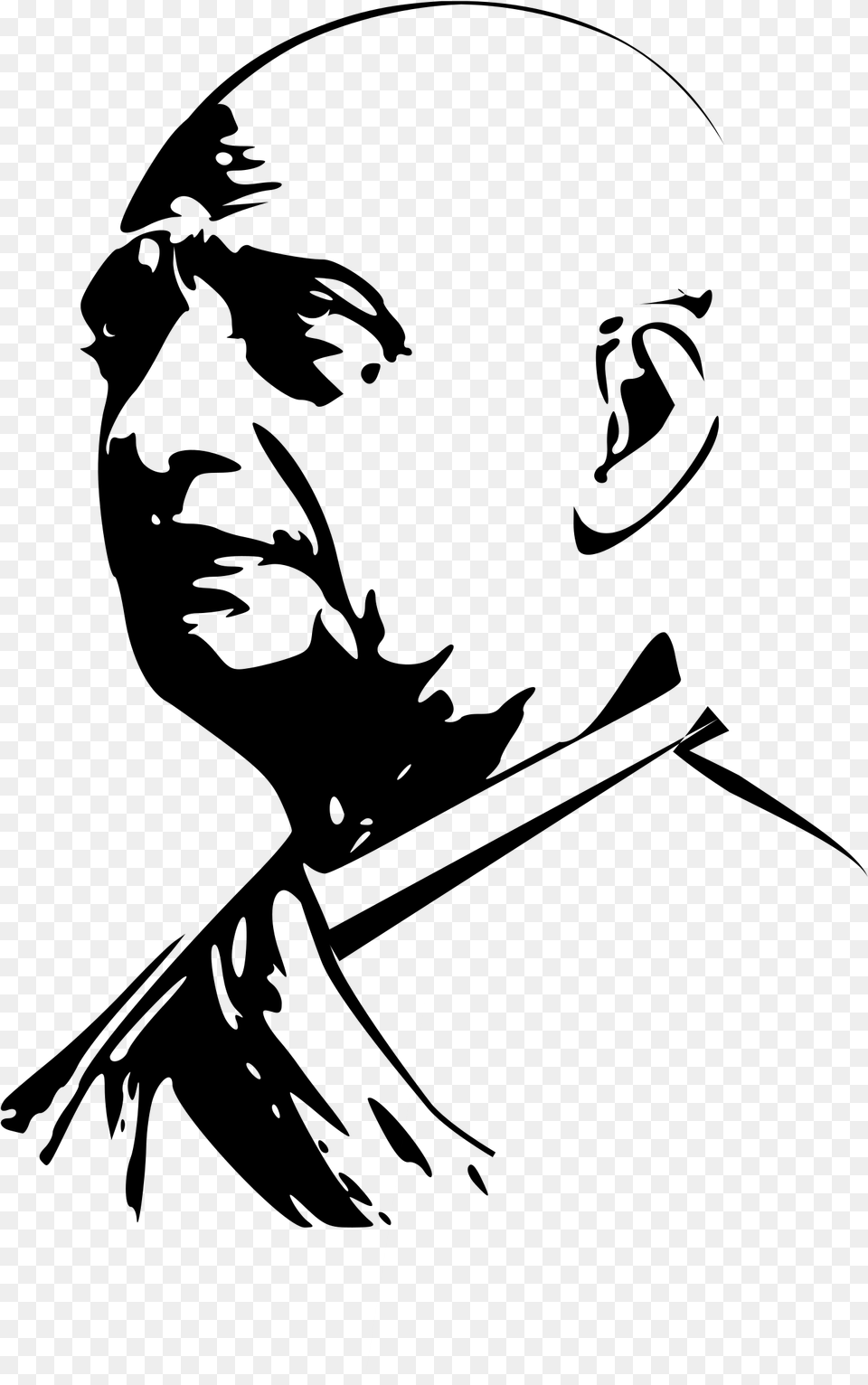 Thought On Sardar Vallabhbhai Patel, Lighting, Silhouette, Cutlery, Gray Free Png Download