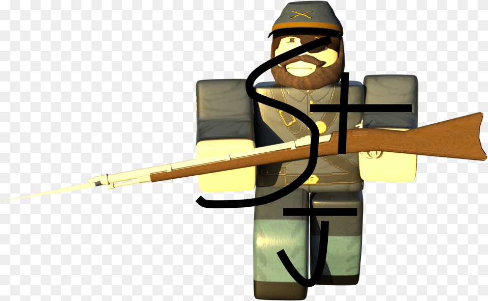 Thoughts Art Design Support Roblox Fictional Character, Weapon, Rifle, Gun, Firearm Free Png