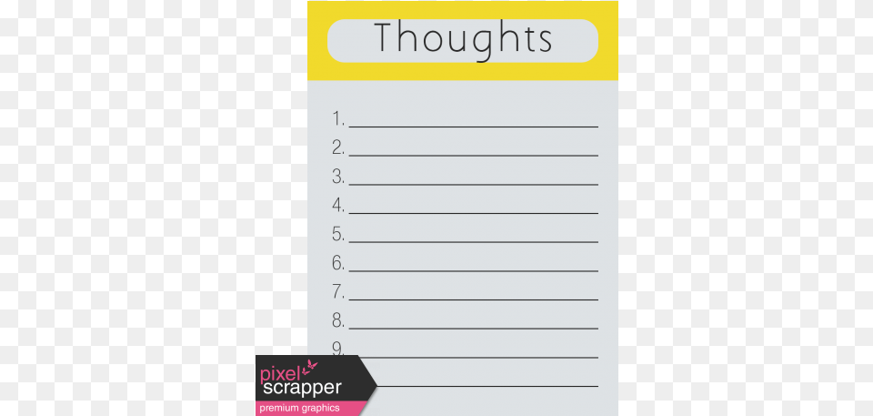 Thoughts Journal Card Paper, Page, Text Free Transparent Png