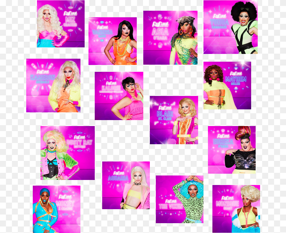 Thoughts On The Cast Of Rupaul S Drag Race Season Lace Wig, Adult, Purple, Person, Female Free Transparent Png