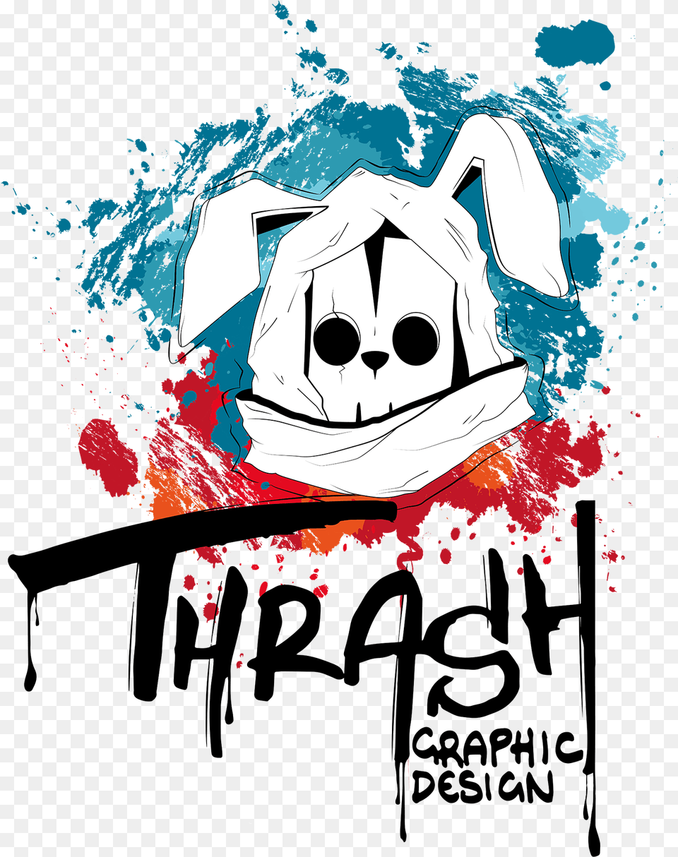 Thrash Graphic Design Is A Sketchy Graphic Design With Poster, Art, Adult, Male, Man Free Png Download