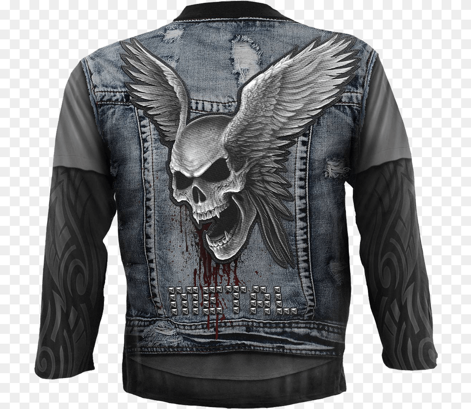 Thrash Metal Long Sleeve T Shirt Triko Riflov Vesta, Clothing, Coat, Jacket, Vest Free Png