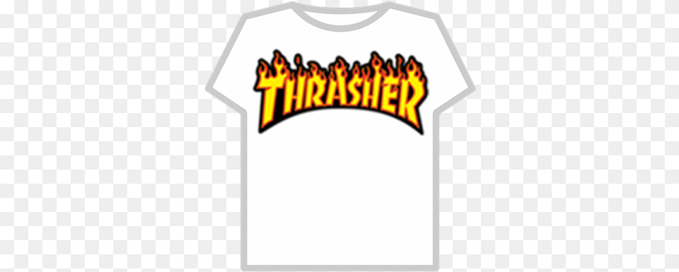 Thrasher Logo Thrasher T Shirt Roblox, Clothing, T-shirt Png
