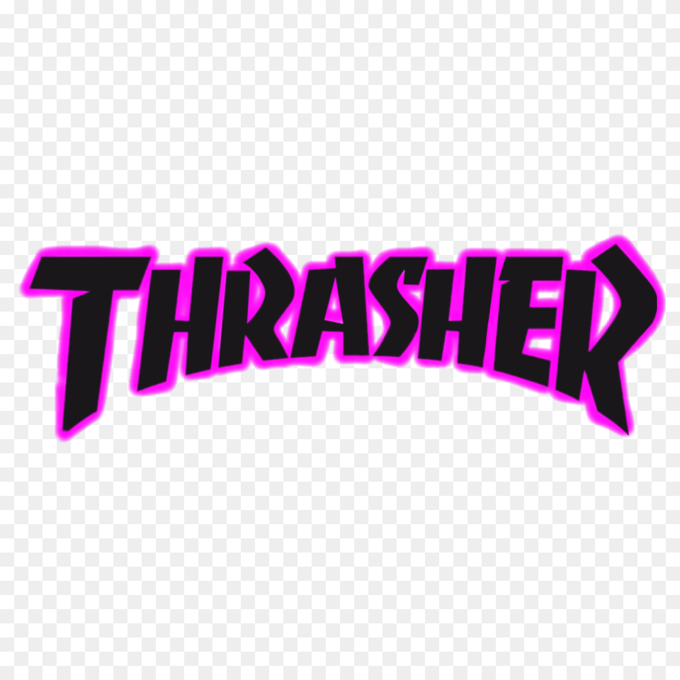 Thrasher Logo Finest Selection, Purple, Light, Text Free Transparent Png