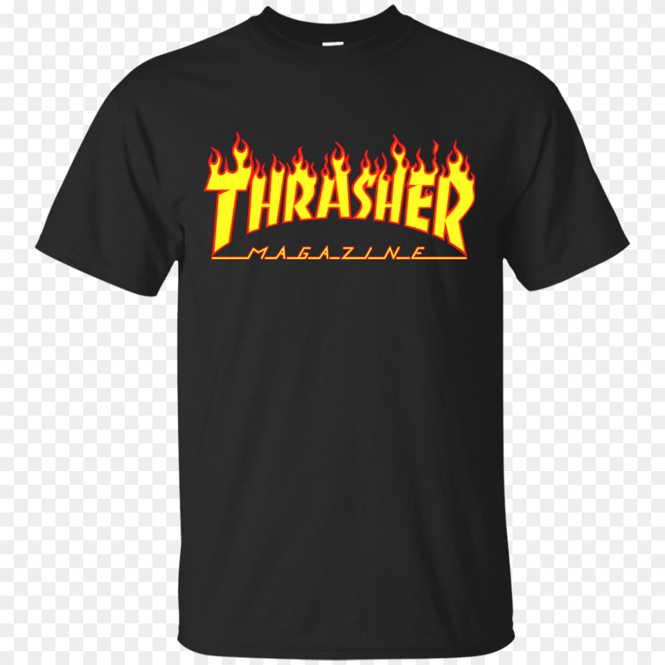 Thrasher Magazine Flame Logo Shirt Hoodie Tank, Clothing, T-shirt Png